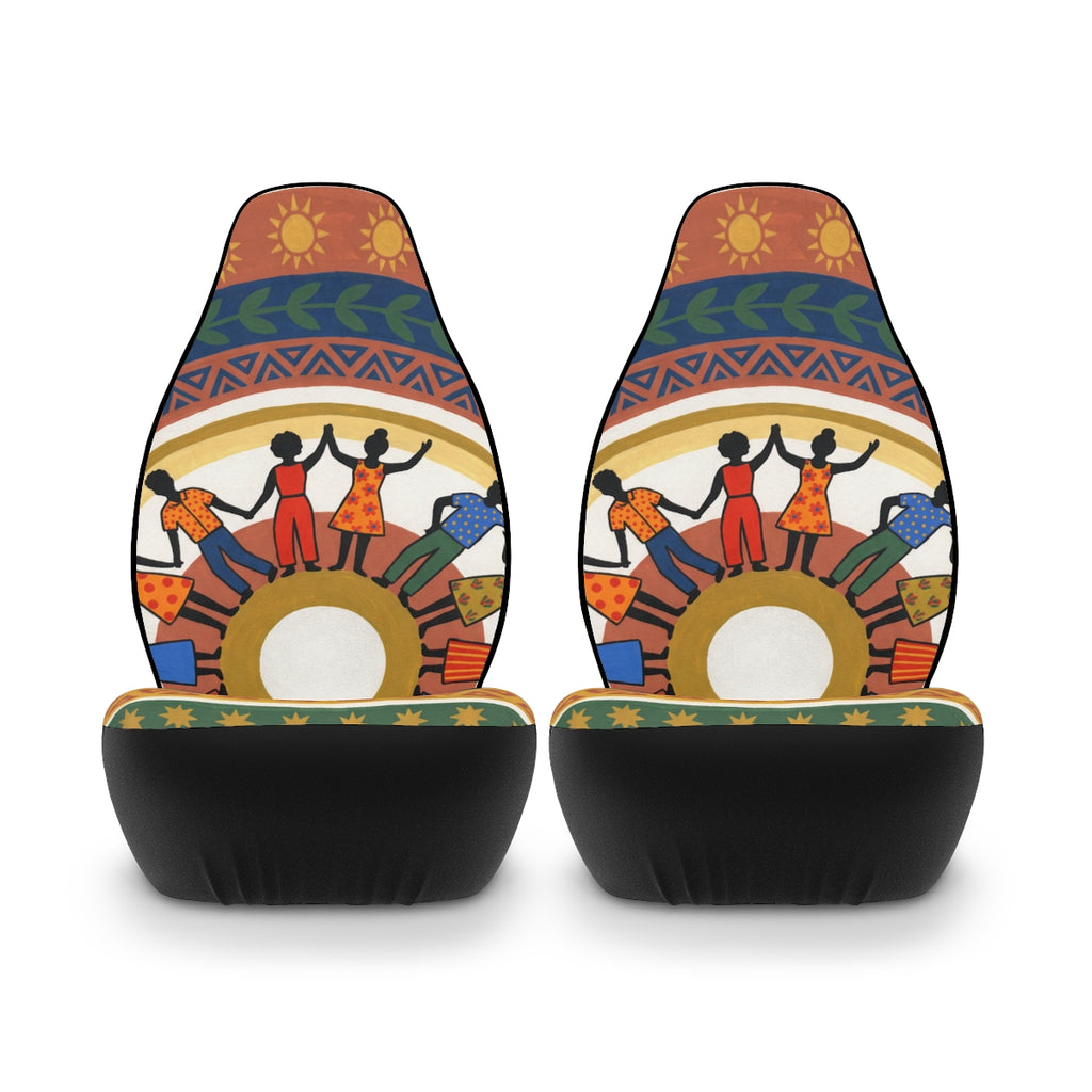 Car Seat Covers - Unity Mandala Folk Art | Echovira Gallery