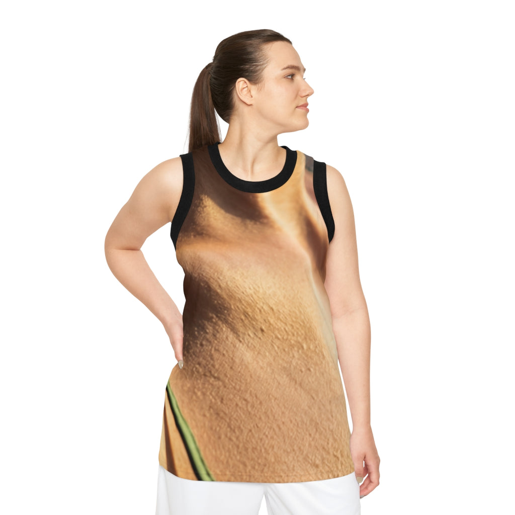 Golden Hour Basketball Jersey - Emerald Sunset | Echovira...