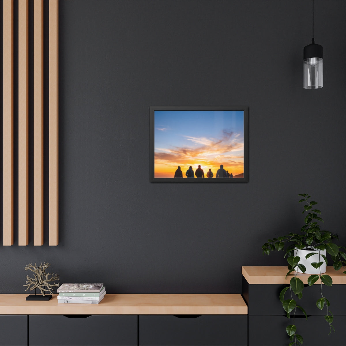 Framed Poster - Sunset Silhouette