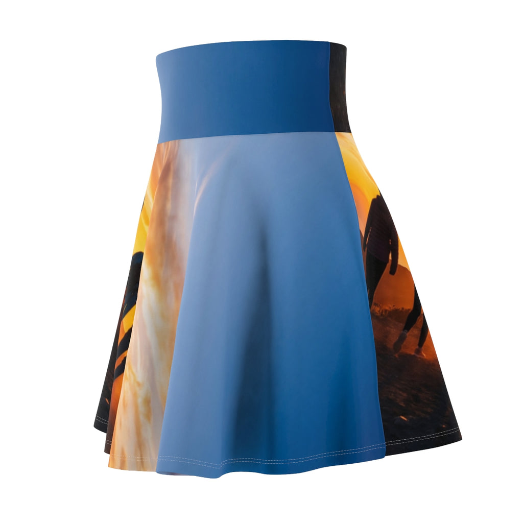 Women's Skater Skirt - Sunset Ridge | Echovira Gallery