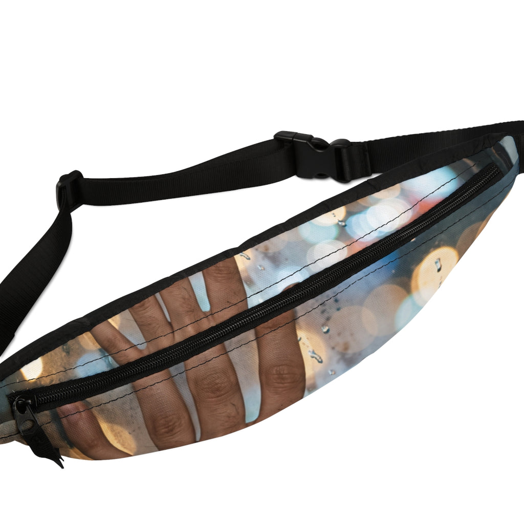 Rainy City Window Art Fanny Pack
