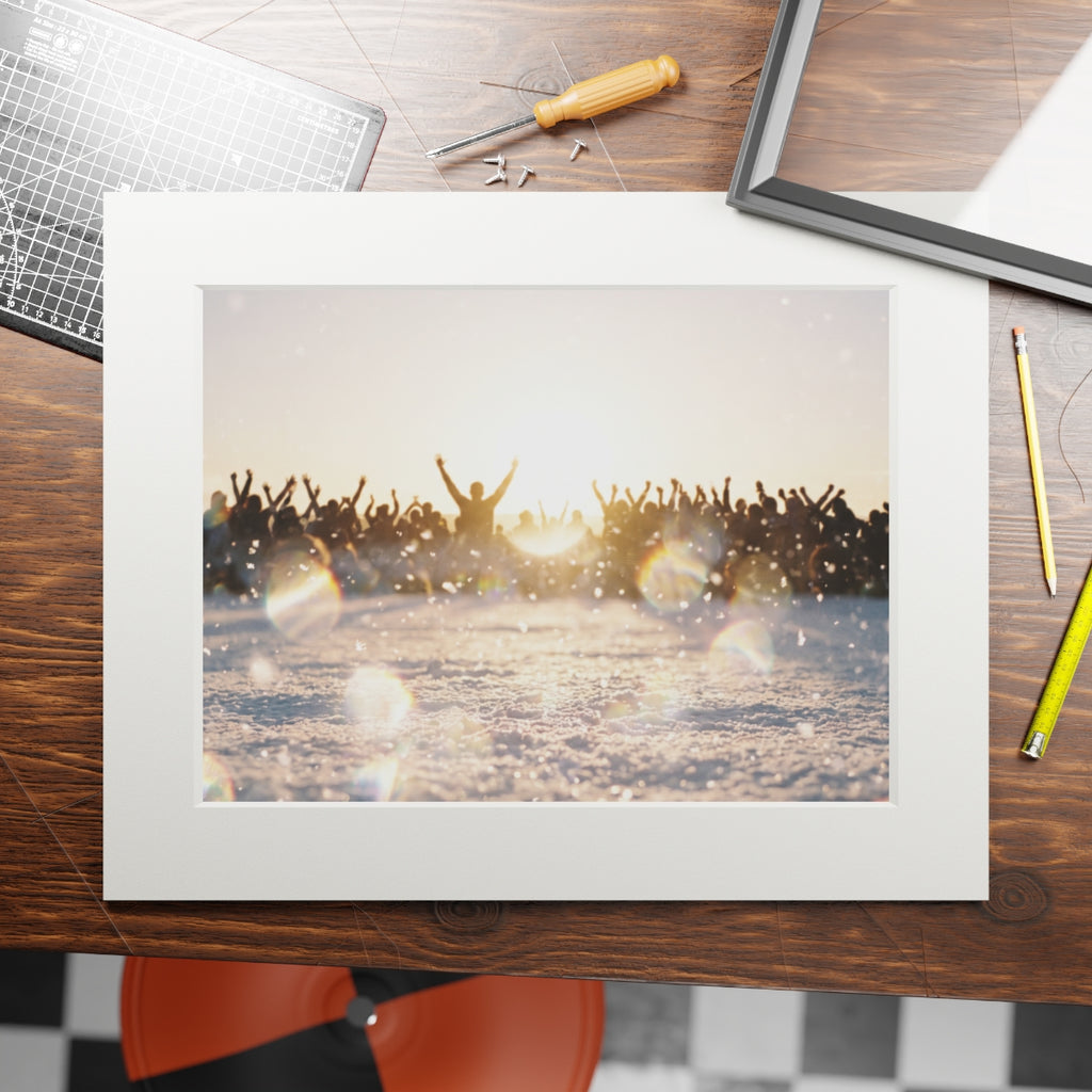 Golden Hour Crowd Landscape Fine Art Prints