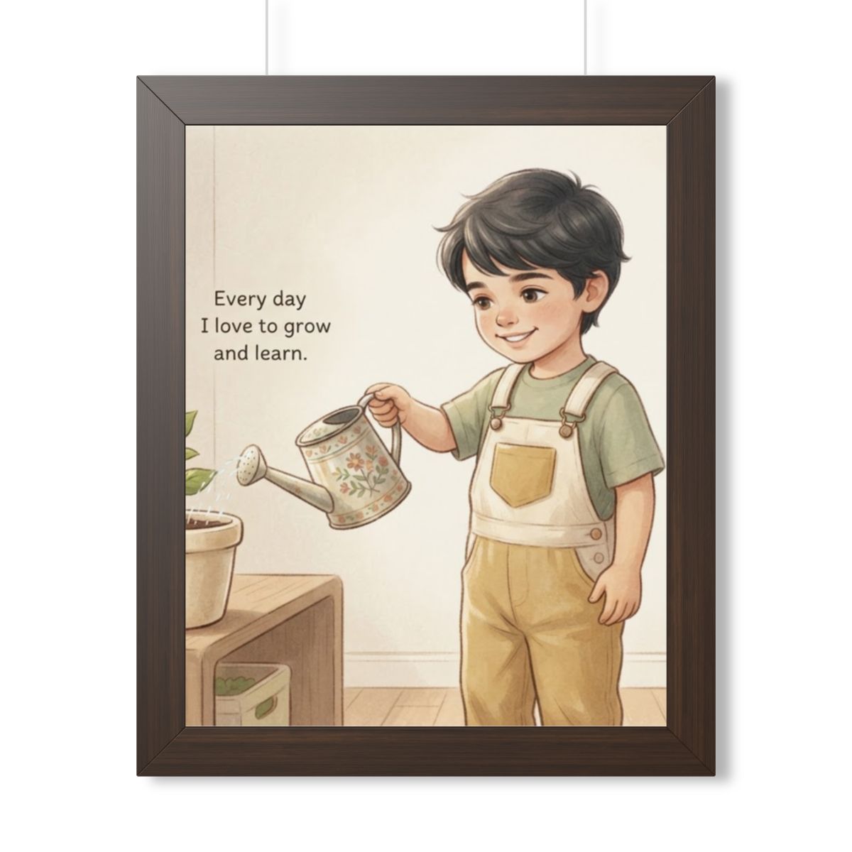 Framed Vertical Poster - Daily Growth Art — Walnut (11×14......
