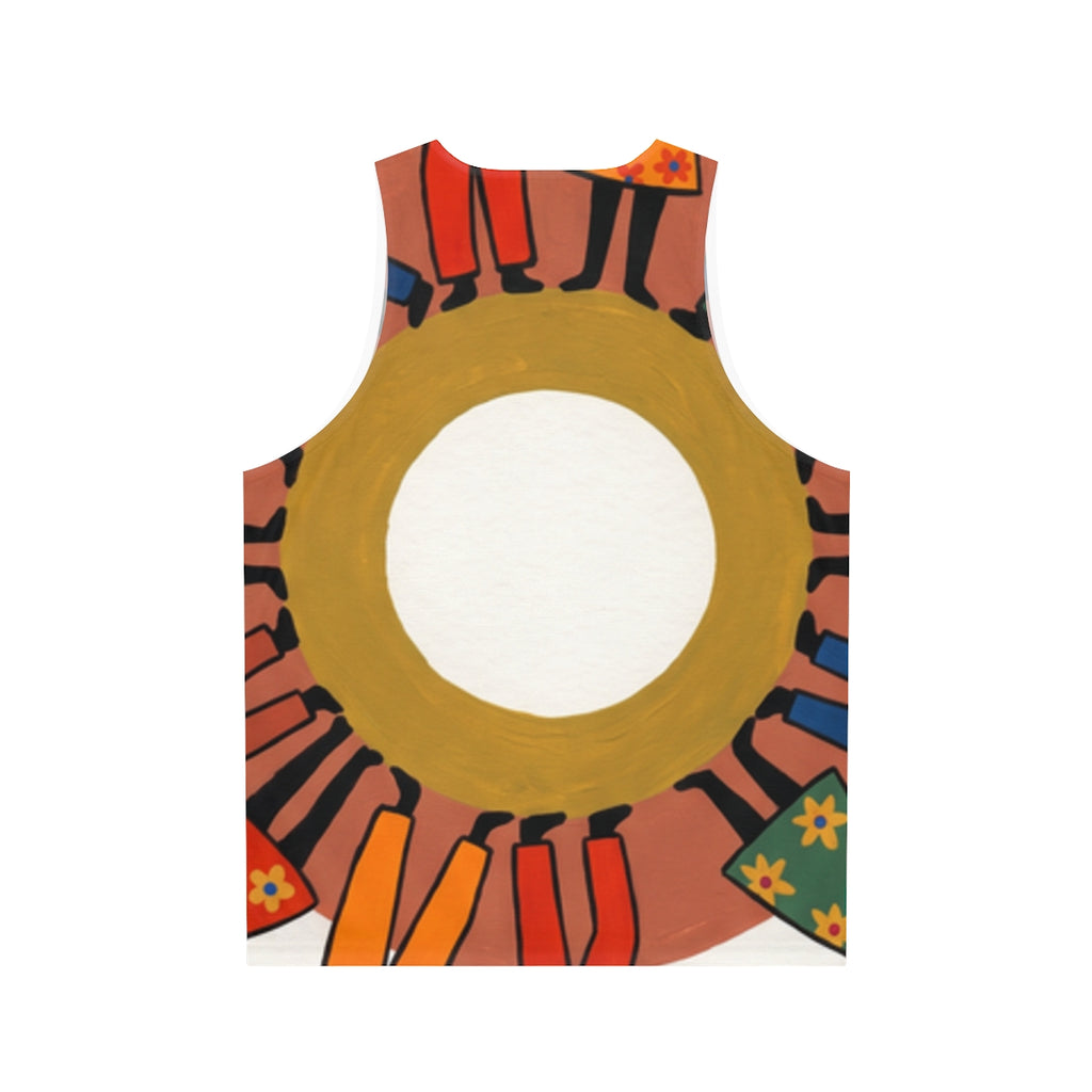 Unisex Tank Top - Unity Mandala Folk Art | Echovira Gallery