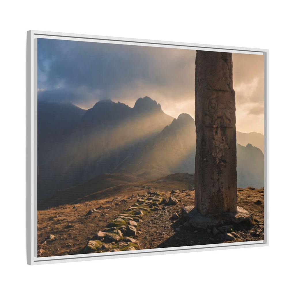 Framed Matte Canvas - Sun Peak