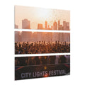 Acrylic Triptych Prints - Sunset Skyline | Echovira Gallery