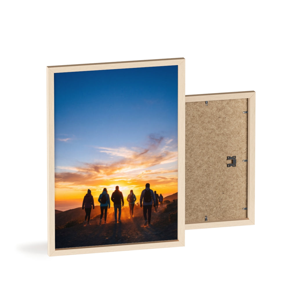 Posters with Wooden Frame - Sunrise Journey