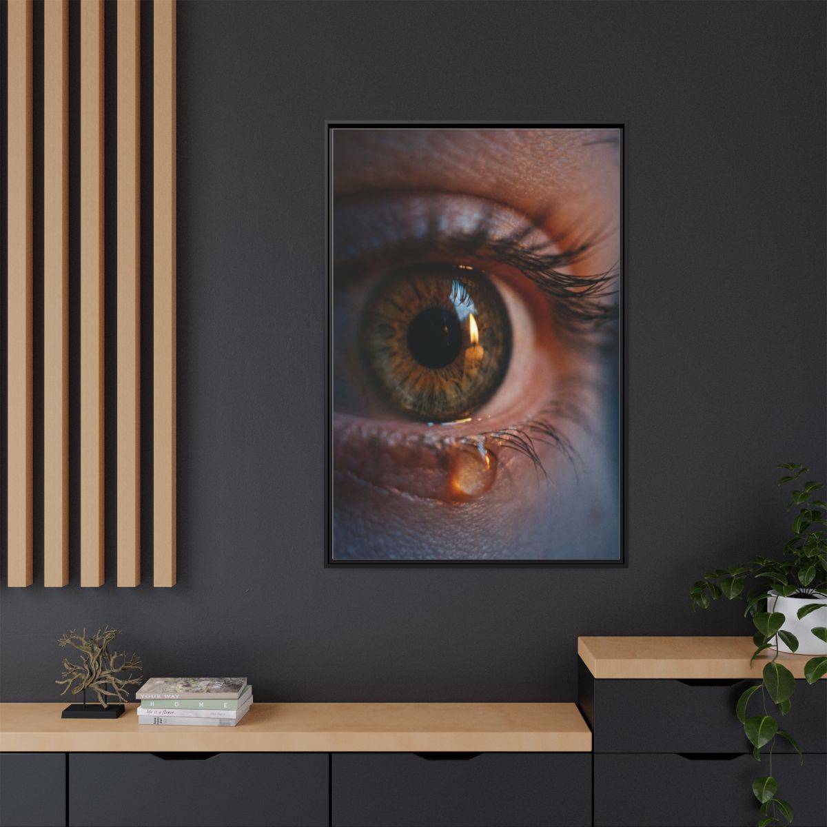 Framed Matte Canvas - Mystic Eye — Black / 1.25"