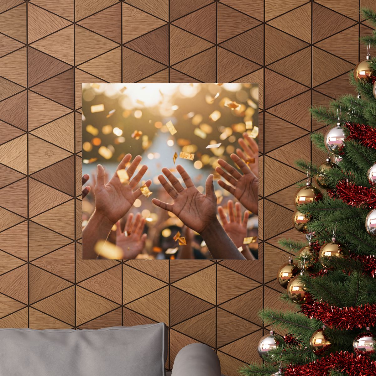 Matte Vertical Posters - Golden Festival Celebration Art......