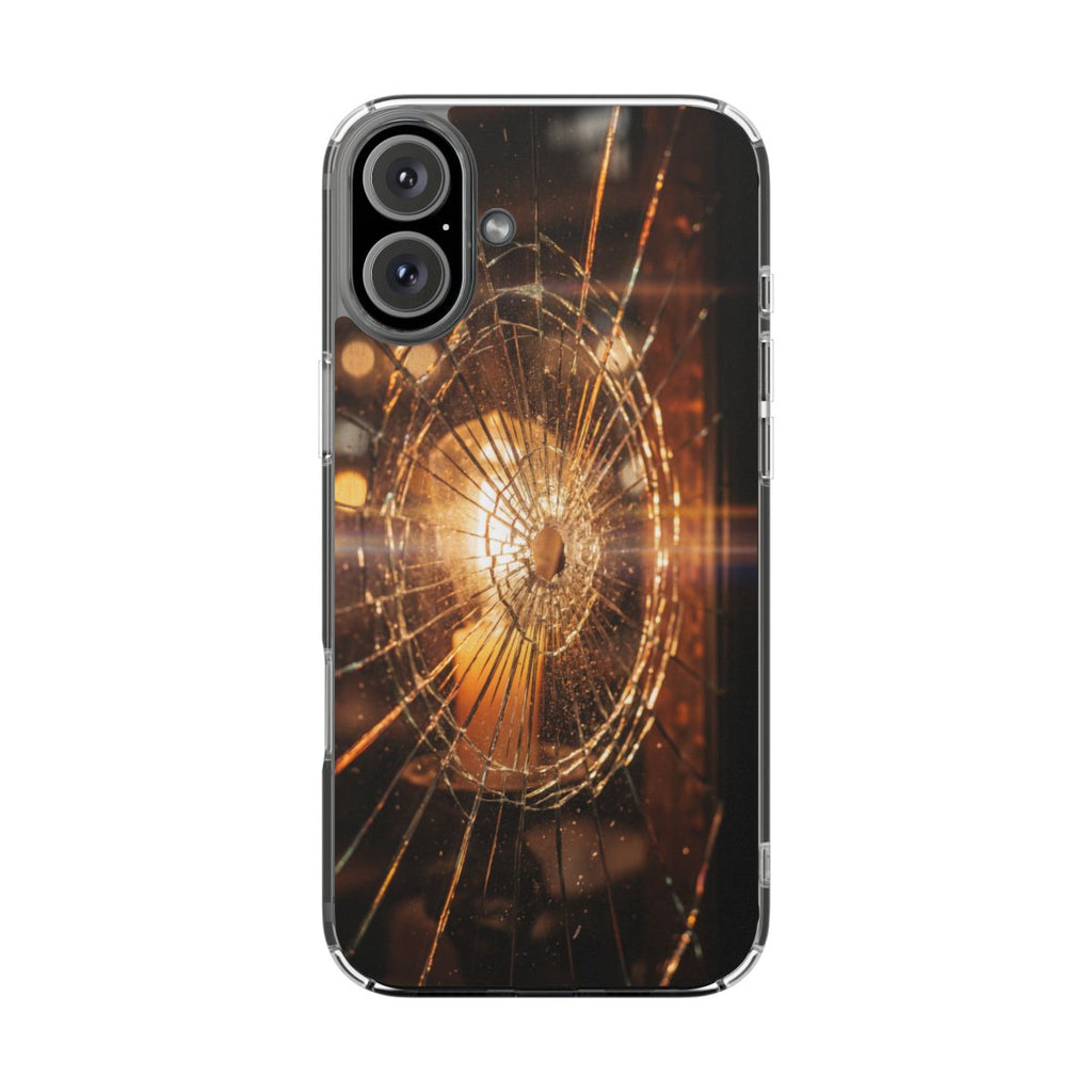 Clear Impact-Resistant Case - Fractured Glow