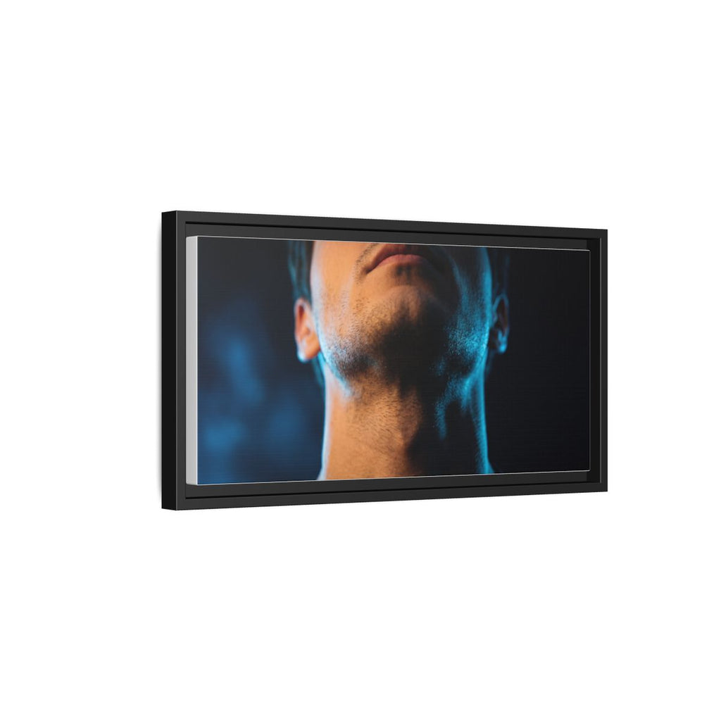 Framed Matte Canvas - Neon Pulse Core — Black / 1.25"