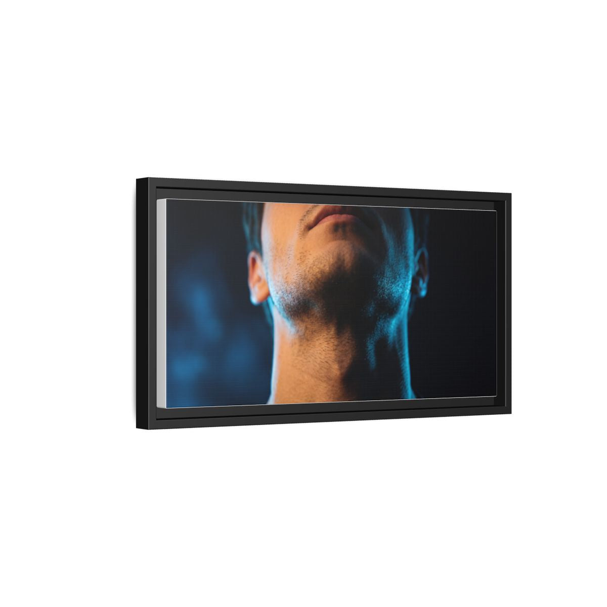 Framed Matte Canvas - Neon Pulse Core — Black / 1.25"