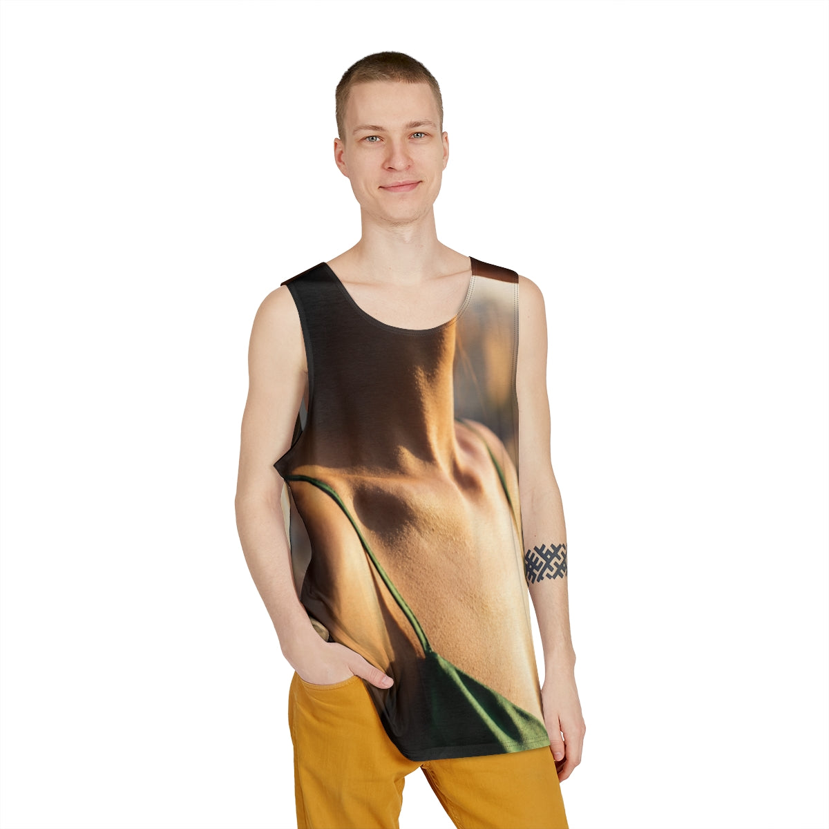 Men's Tank Top - Emerald Sunset Muscle