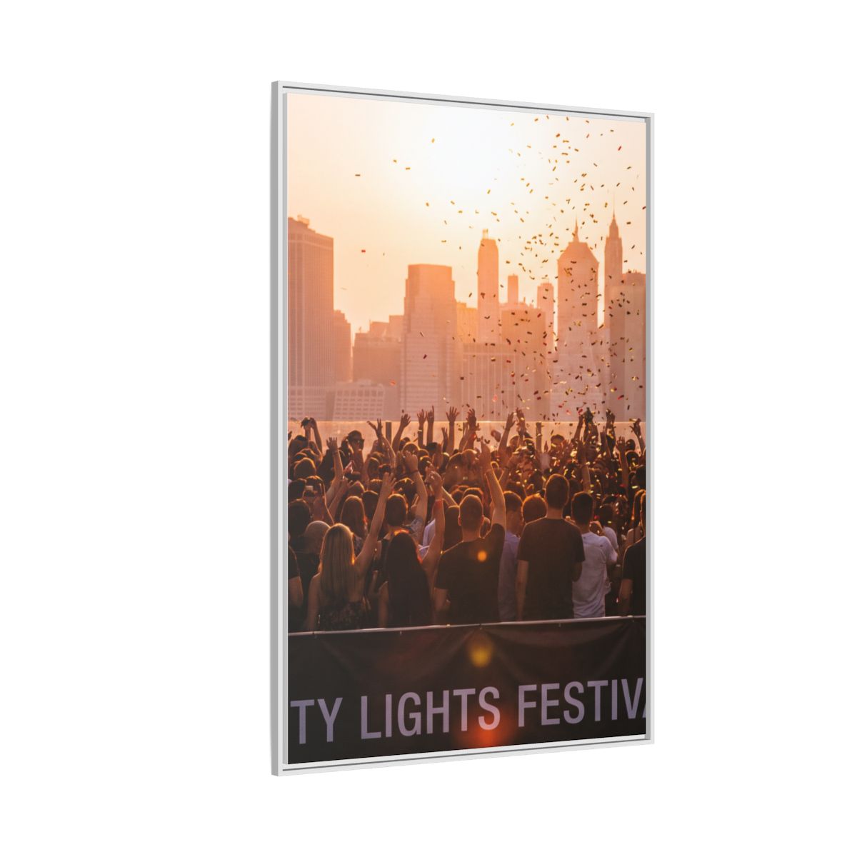 Framed Matte Canvas - City Lights Festival (8×10, 9×12... |...