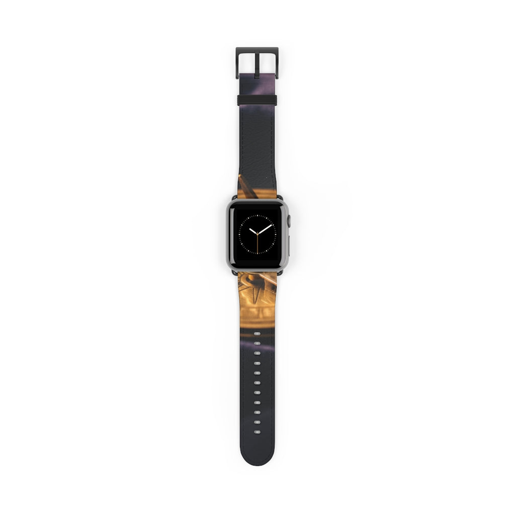 Vintage Brass Sundial Compass Apple Watch Band