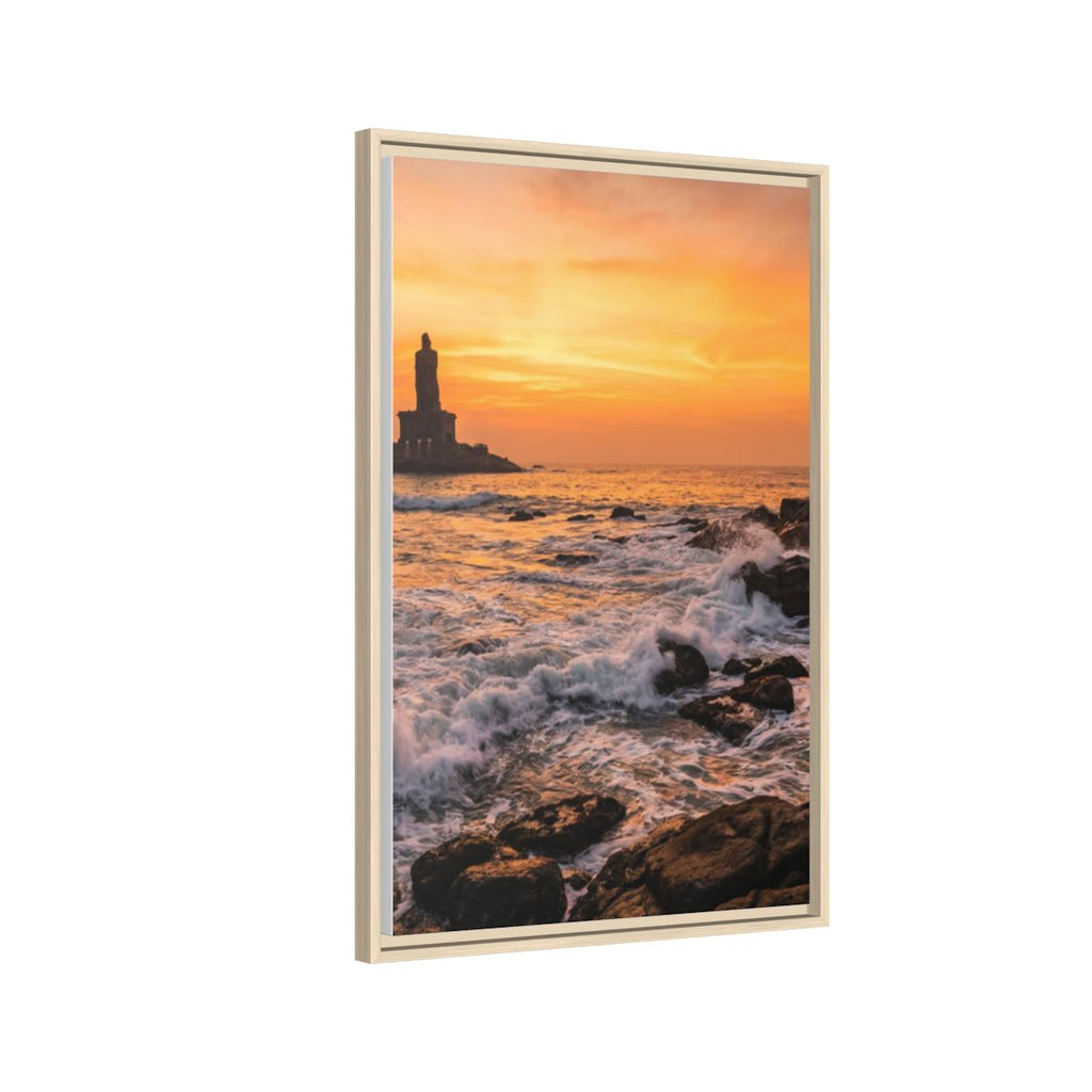 Framed Matte Canvas - Majestic Golden Coast