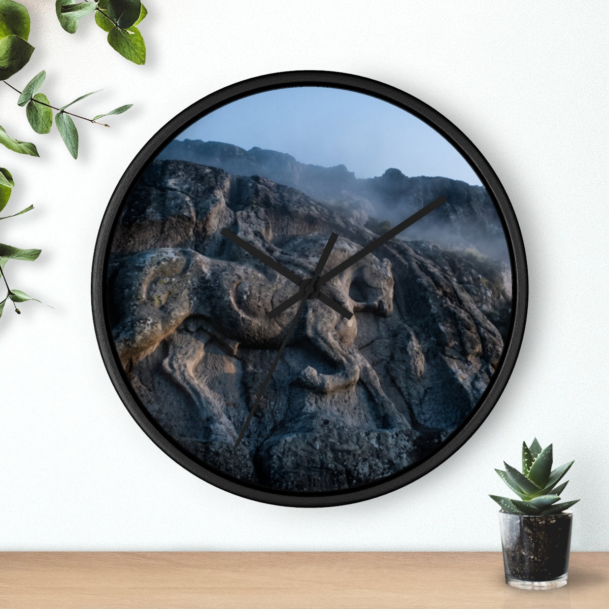 Wall Clock - Ancient Stone Stallion | Echovira Gallery