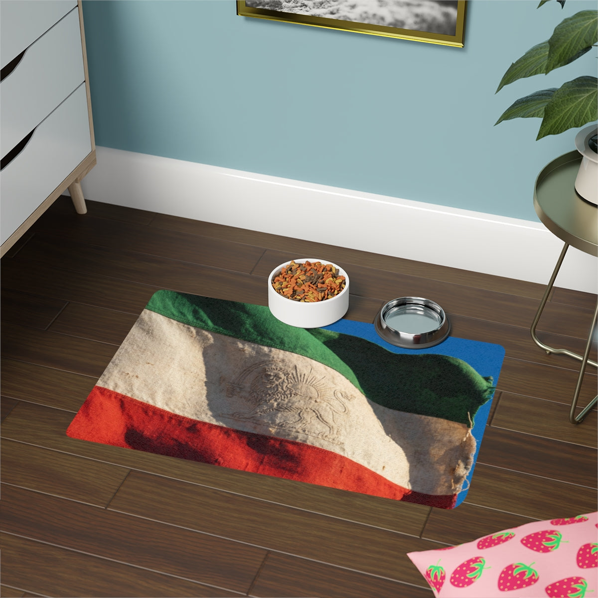 Pet Food Mat (12x18) - Flag