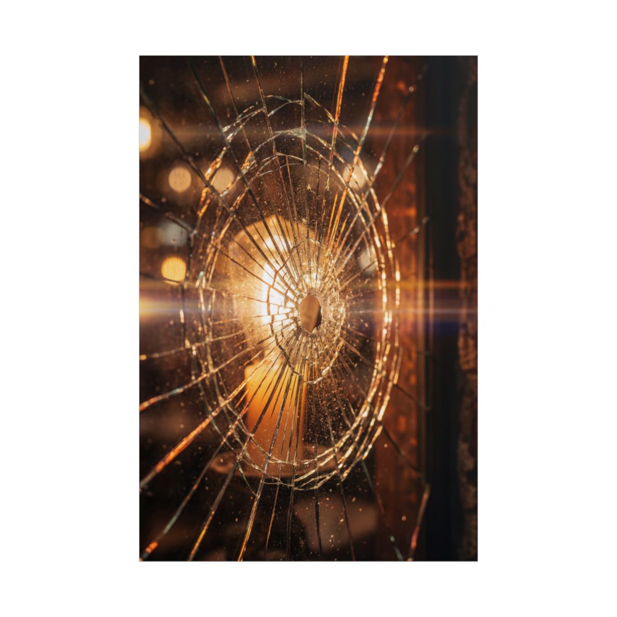 Unframed Poster - Shattered Amber Edge