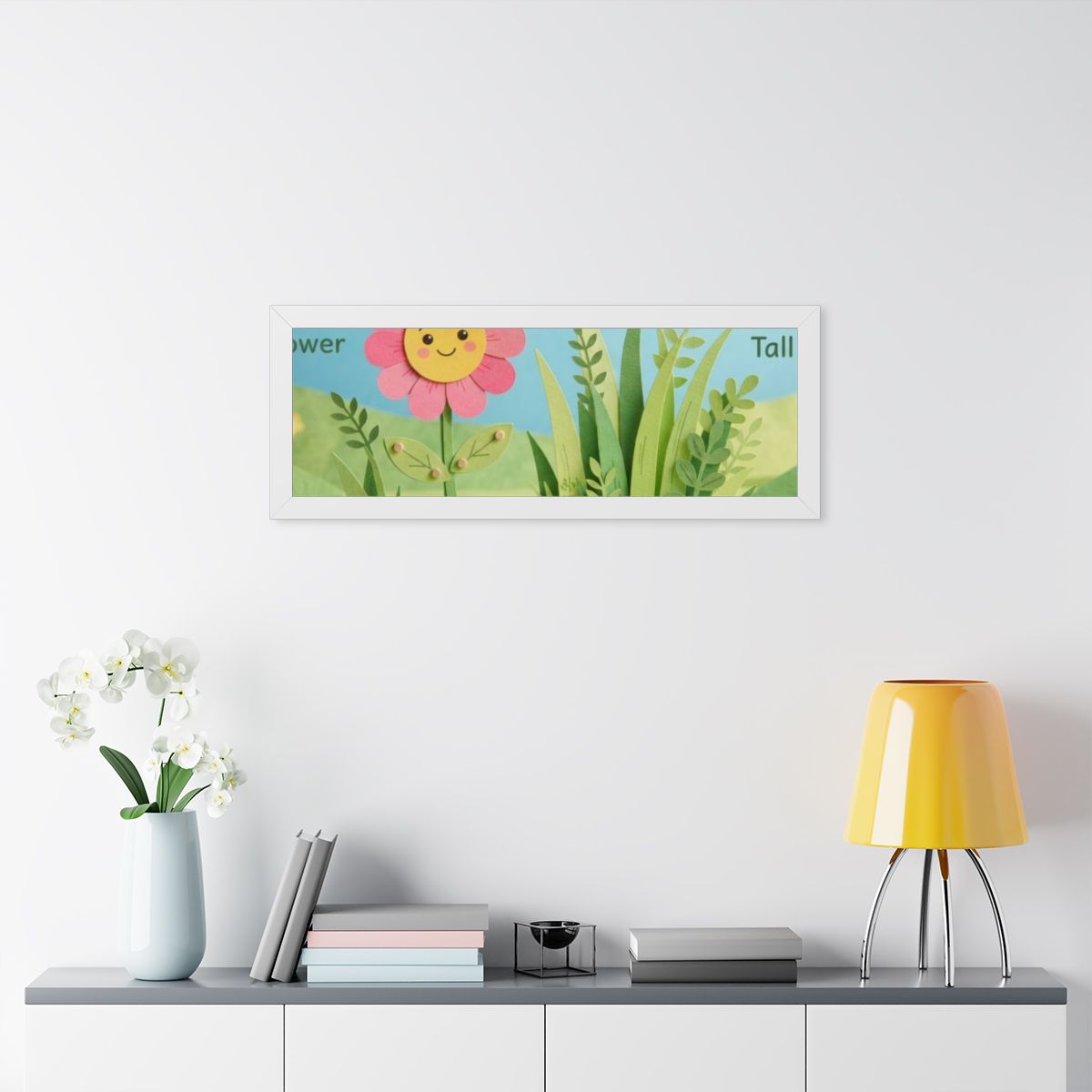Framed Horizontal Poster - Meadow Vista — White (14×11... |...