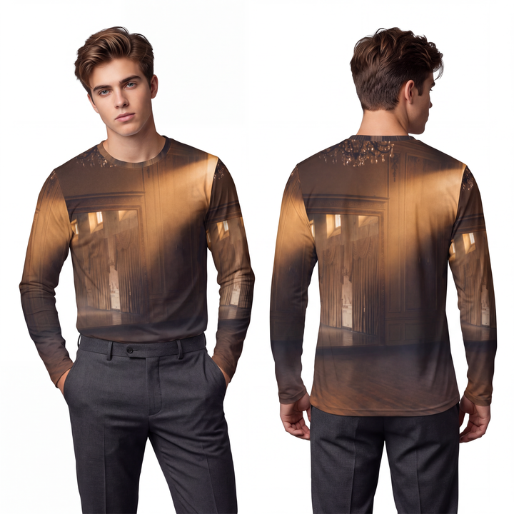 Men's Long Sleeve Shirt - Ballroom Illusion