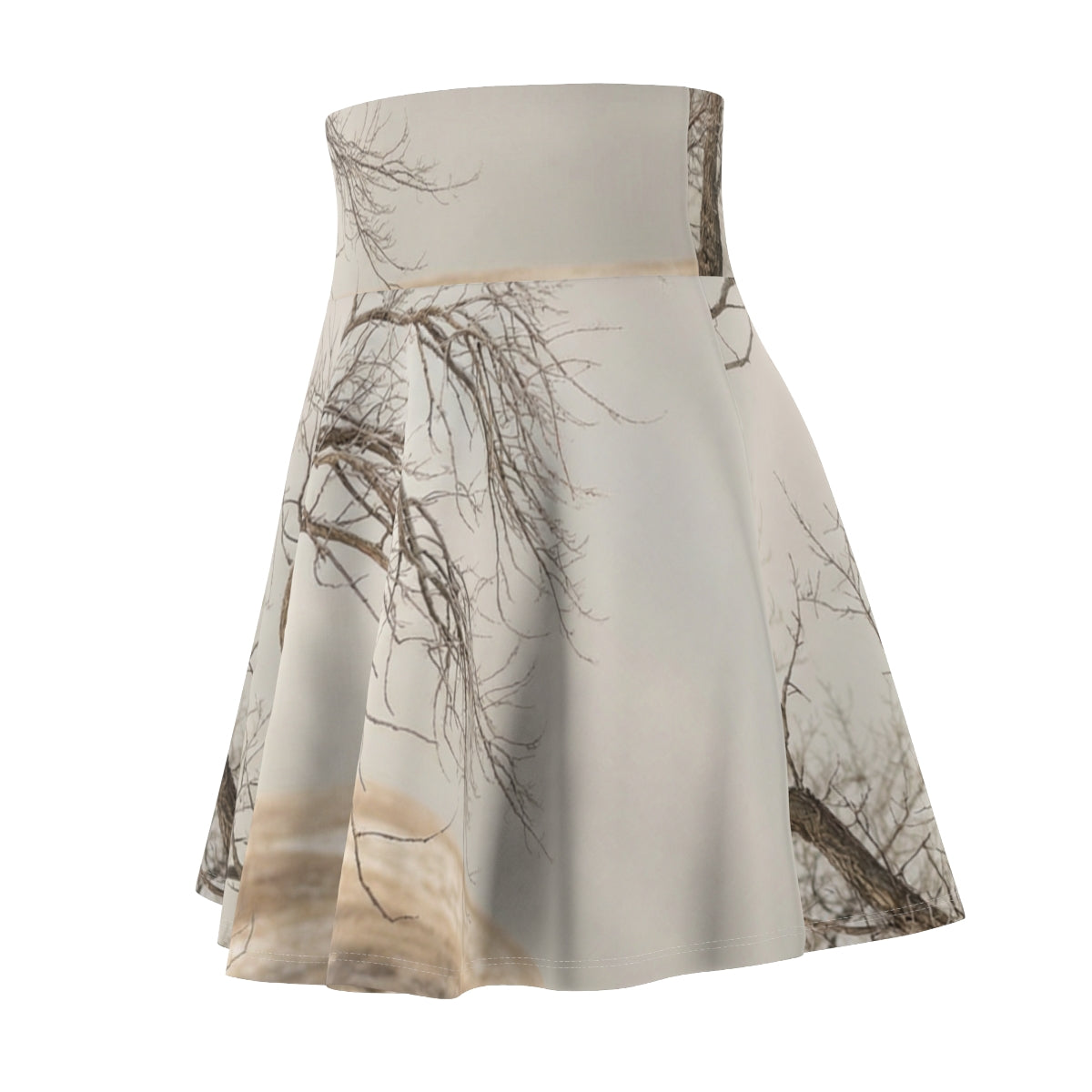 Women's Skater Skirt - Winter Branch Solitude Landscape |...