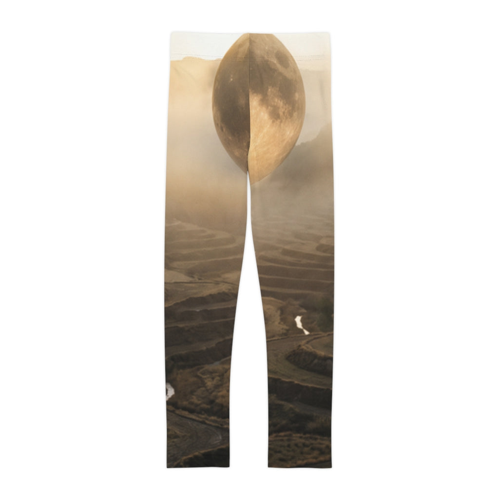 Celestial Valley Moon Kids Leggings