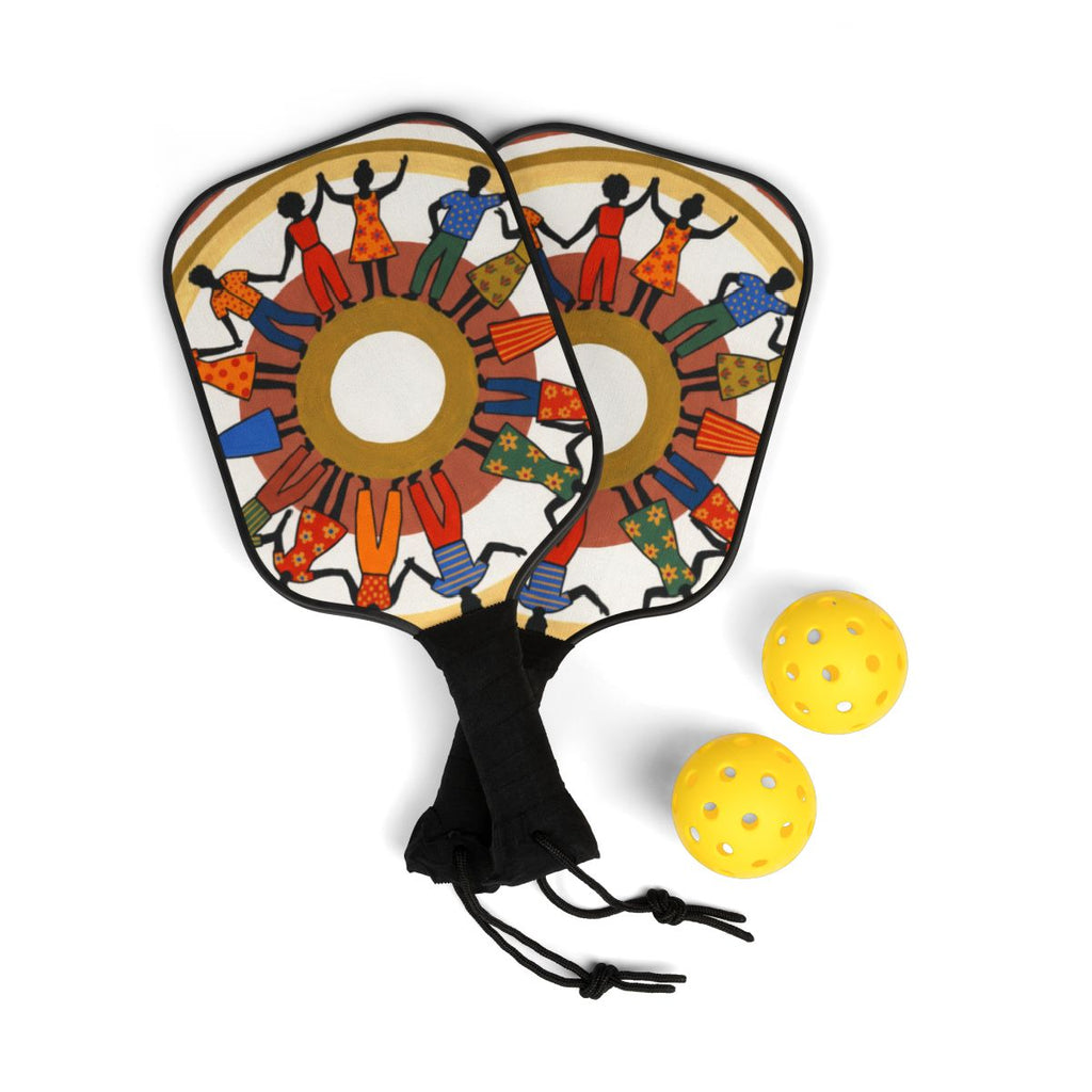 Pickleball Kit - Unity Mandala Folk Art | Echovira Gallery
