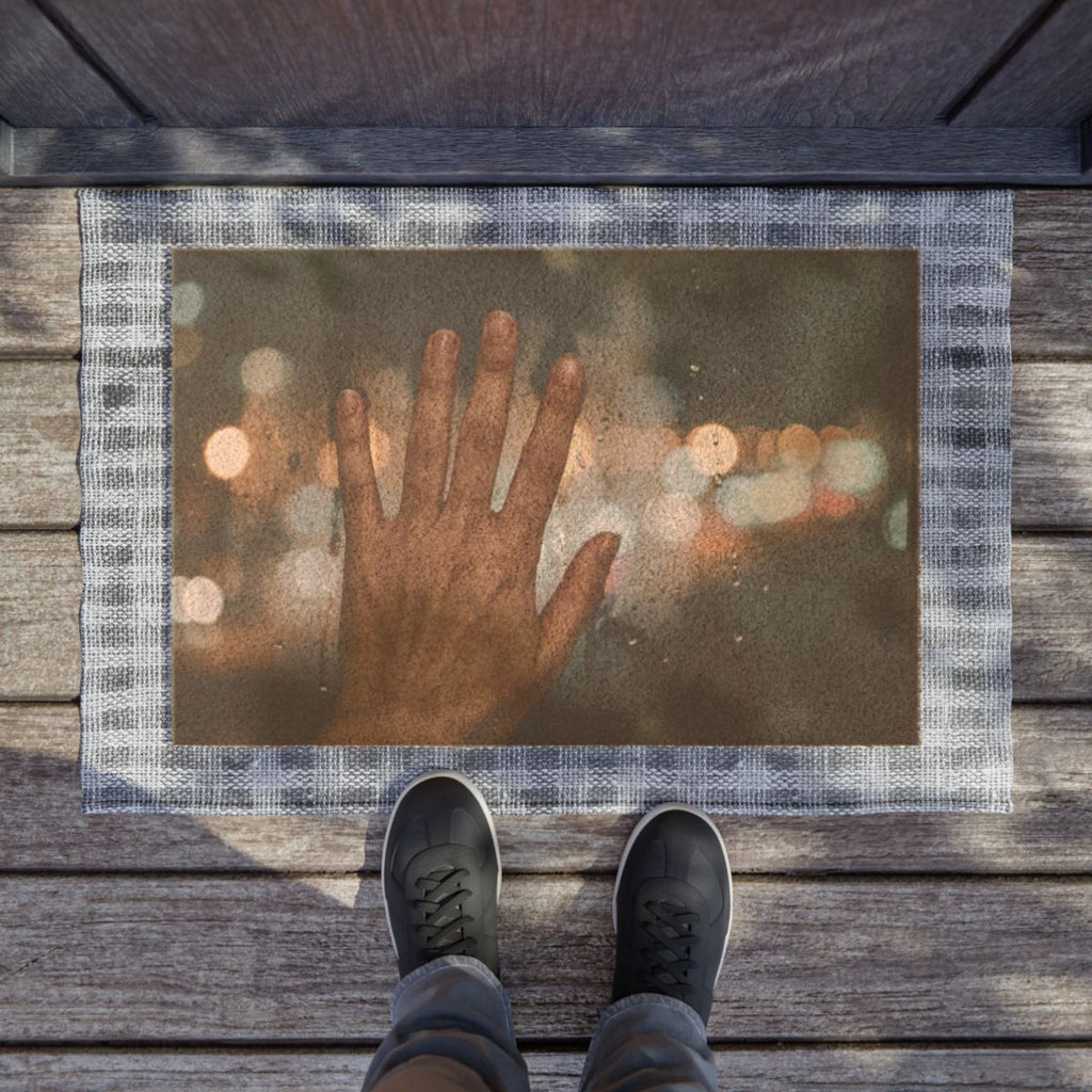 Rainy City Window Art Doormat