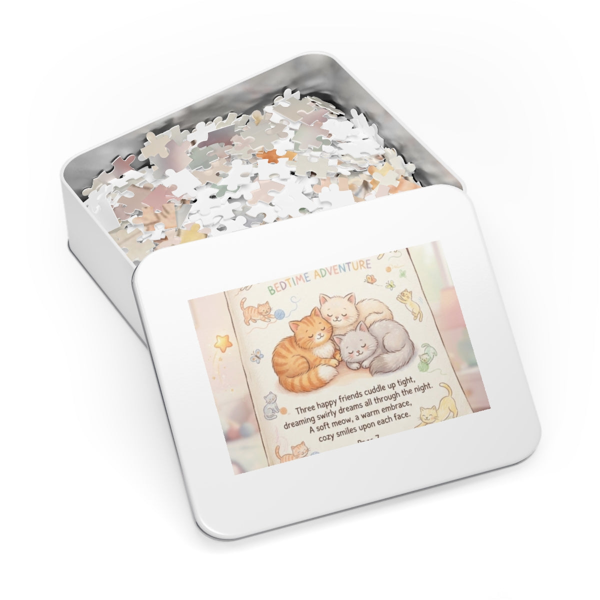 Jigsaw Puzzle with Tin - Sleepy Cats Tale (30, 110, 252... |...