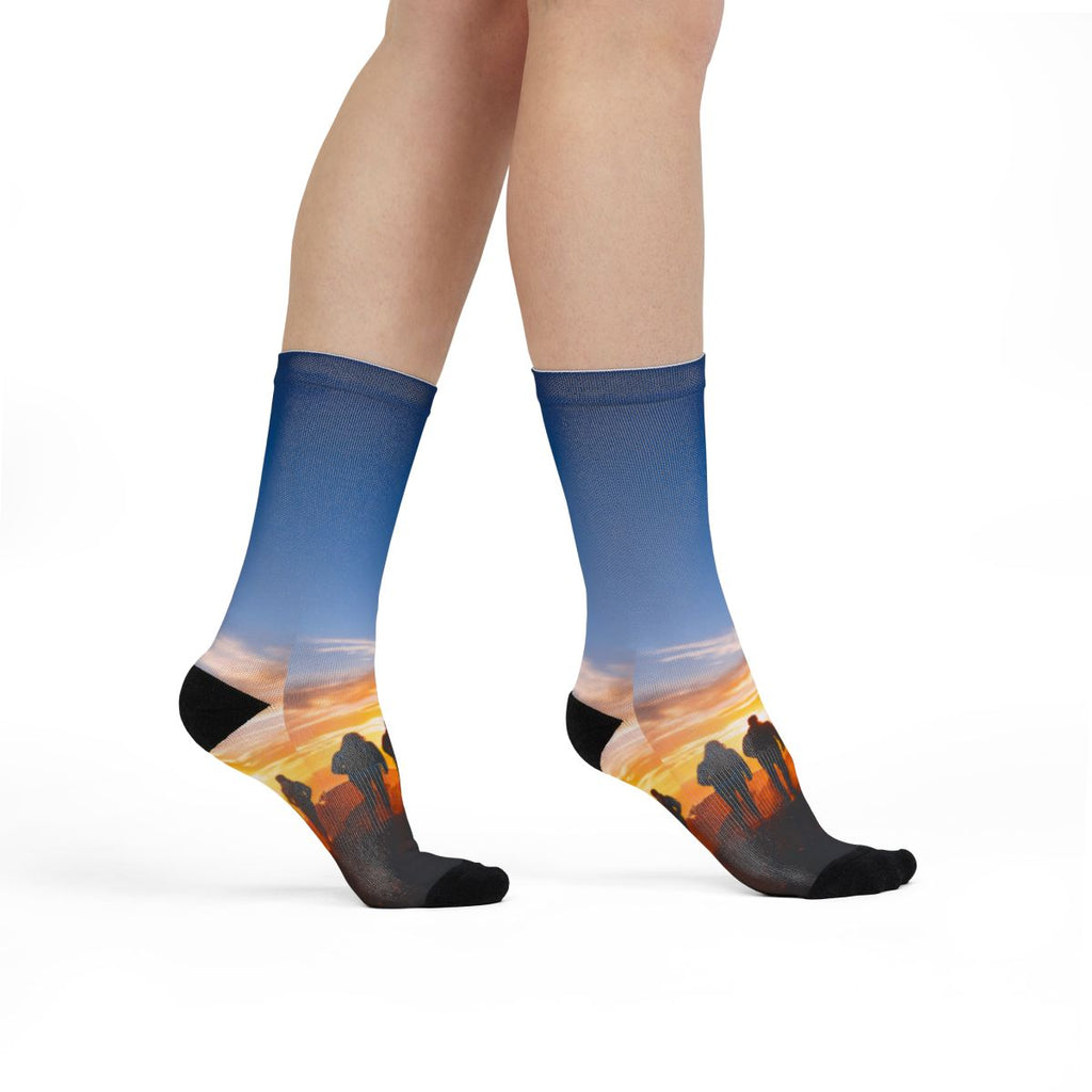 Sublimation Crew Socks - Epic Dawn Journey