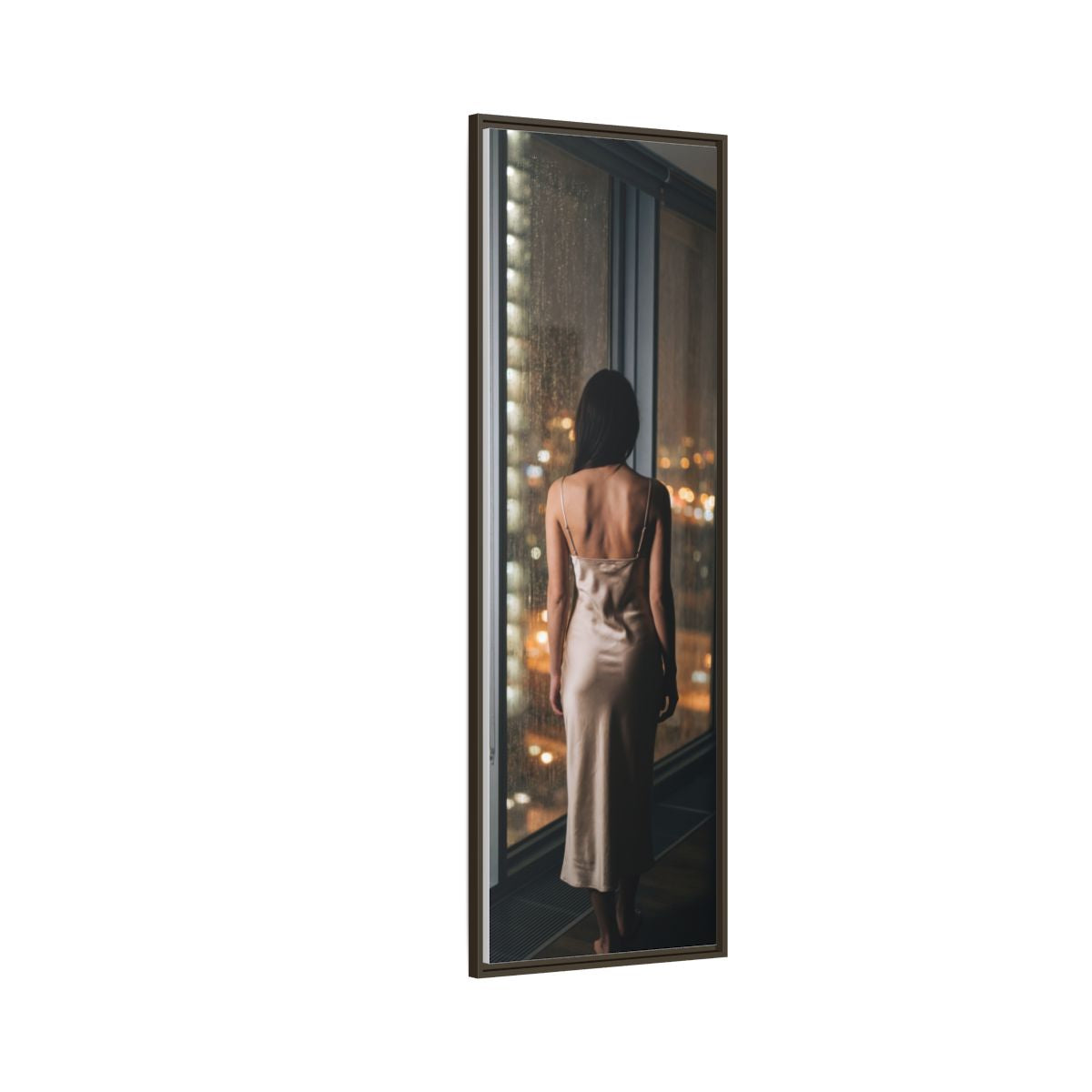 Framed Matte Canvas - Cinematic Nights — Espresso / 1.25"