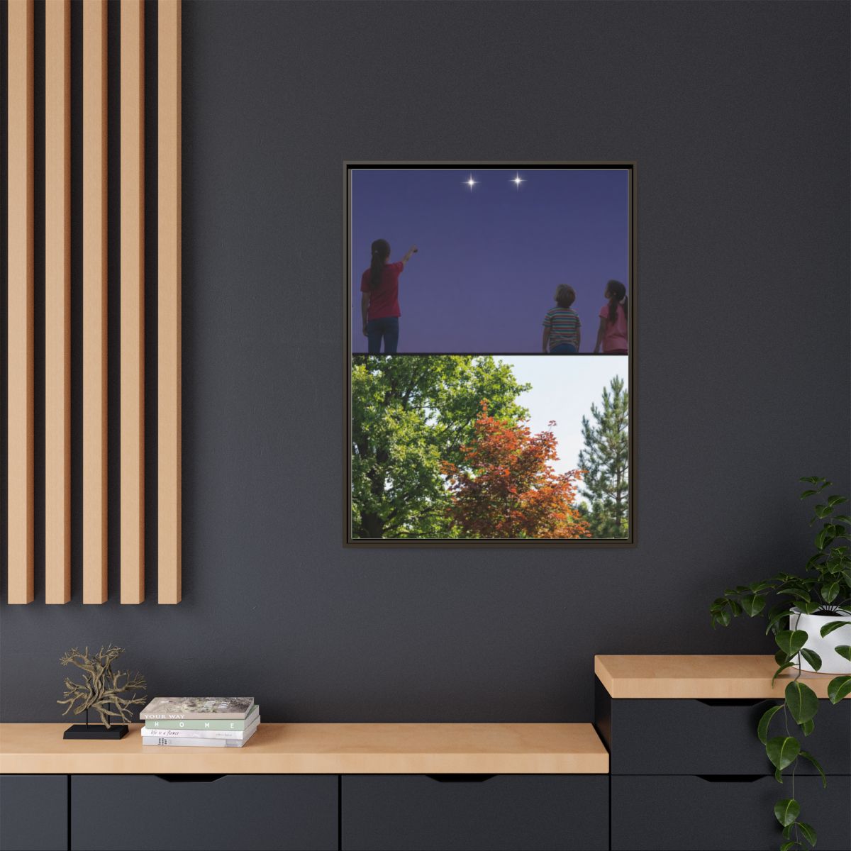 Matte Canvas, Framed - Stardust & Forest Discovery —... |...