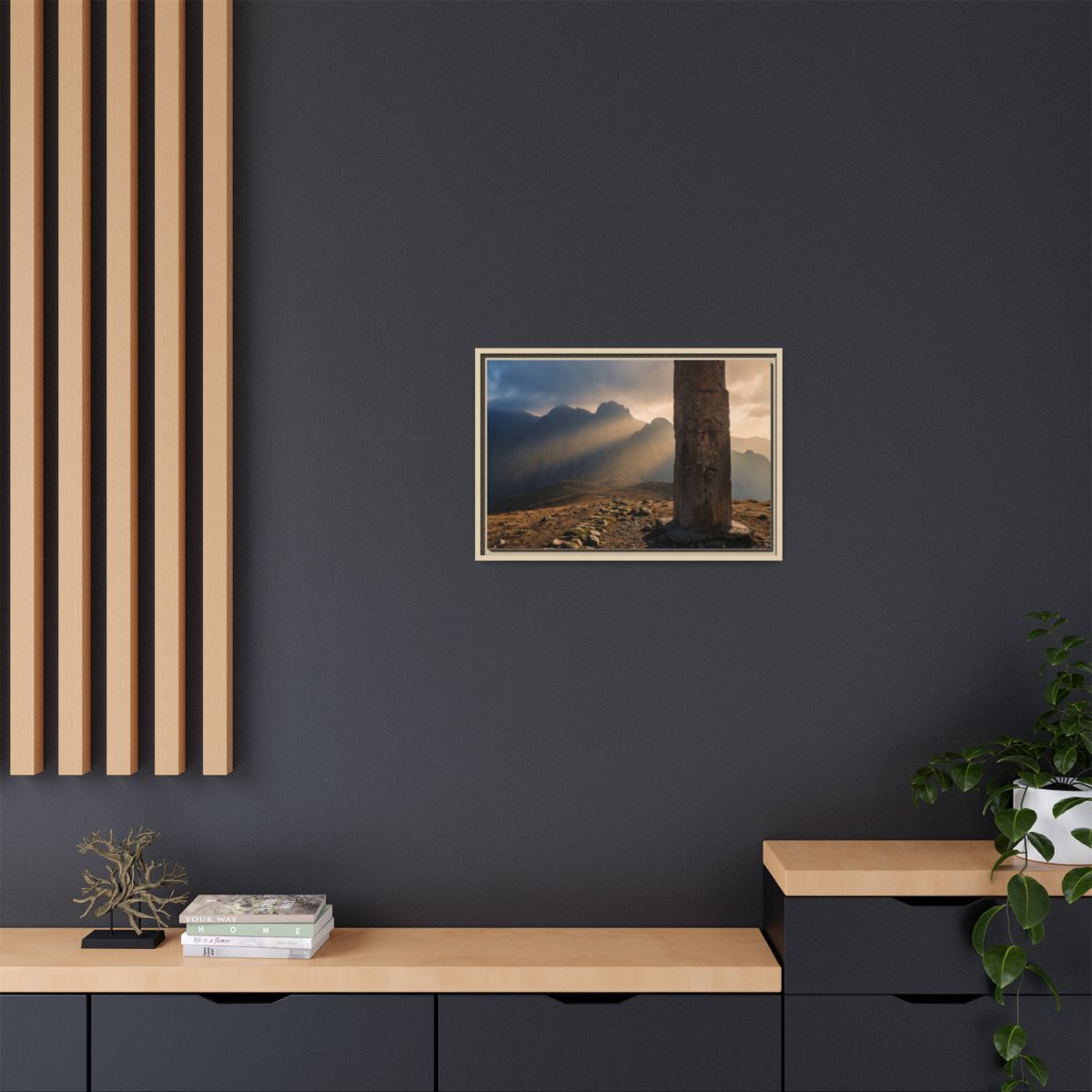Framed Matte Canvas - Sun Peak
