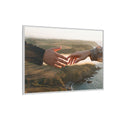 Matte Canvas, Framed - The Infinite Touch | Ethereal Coastal...