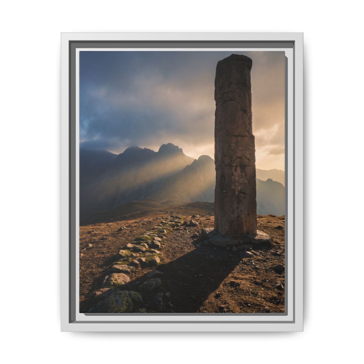 Framed Matte Canvas - Sun Peak