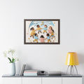 Framed Horizontal Poster - Harmony Circle — Walnut (14×11......