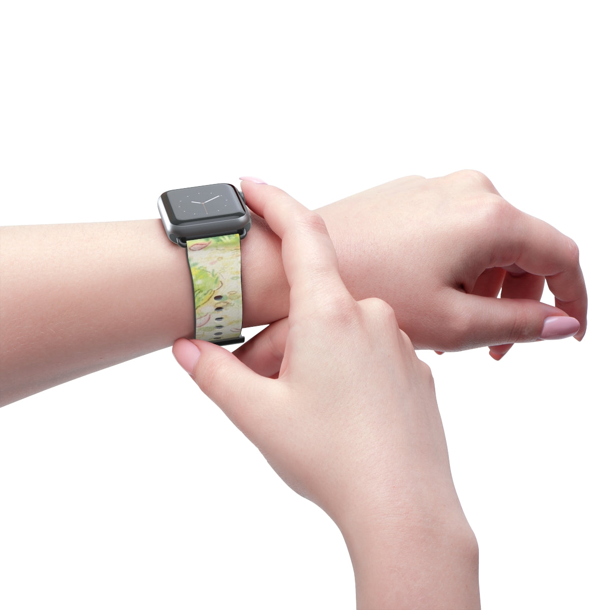 Apple Watch Band - Spring Blossom Path | Echovira Gallery