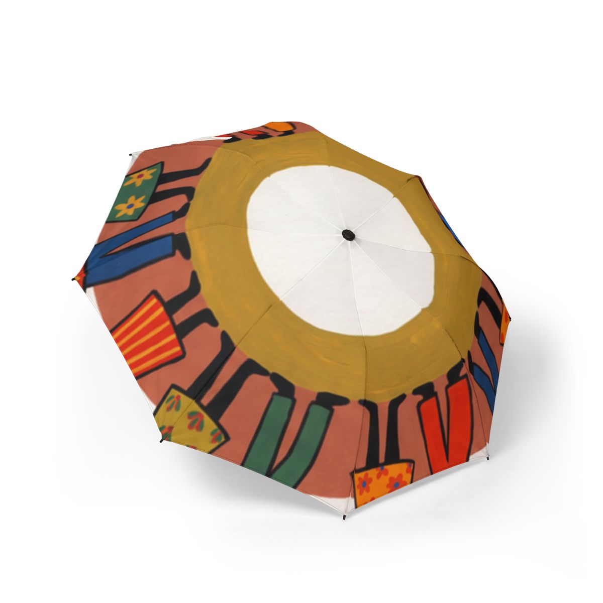 Foldable Umbrella - Unity Mandala Folk Art | Echovira...