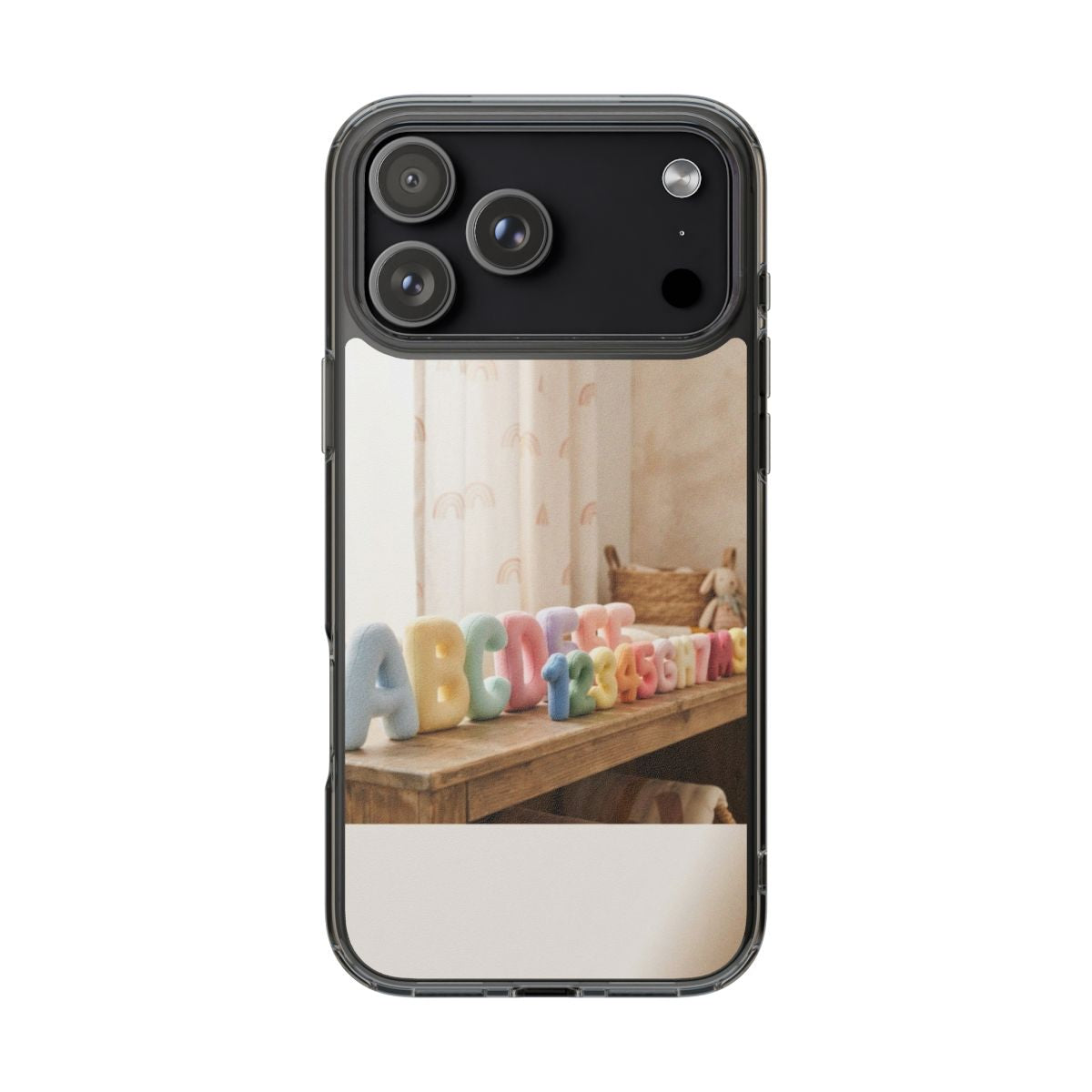 Clear Impact-Resistant Case - Pastel ABCs | Echovira Gallery