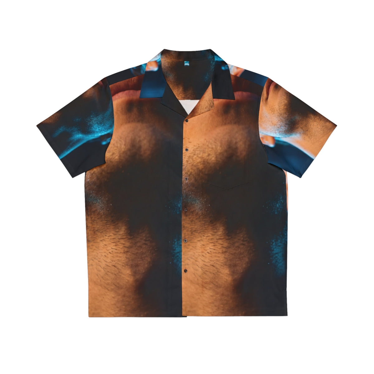 Men's Hawaiian Shirt - Neon Noir Vibes