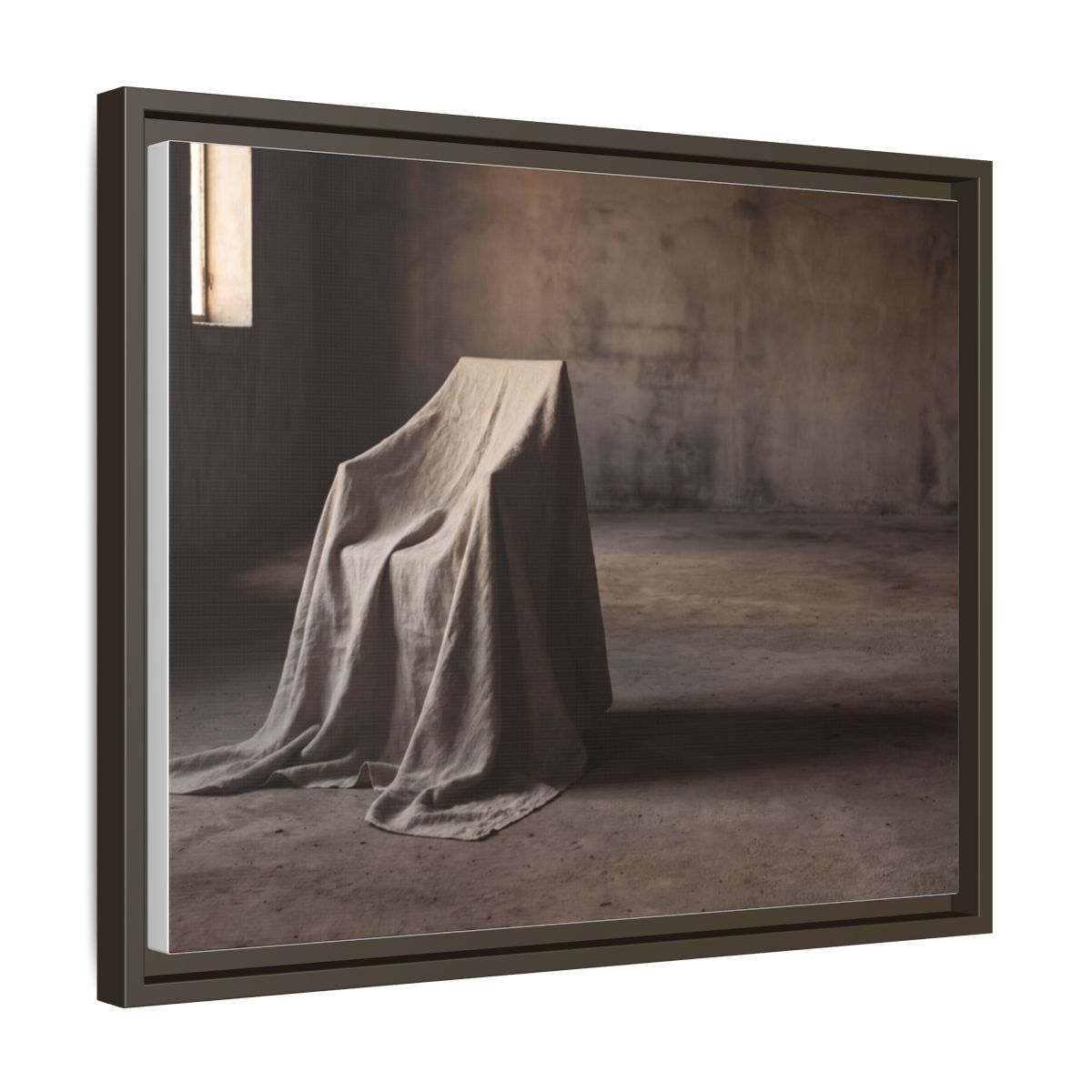 Matte Canvas, Framed - Wabi-Sabi Room — Espresso / 1.25"