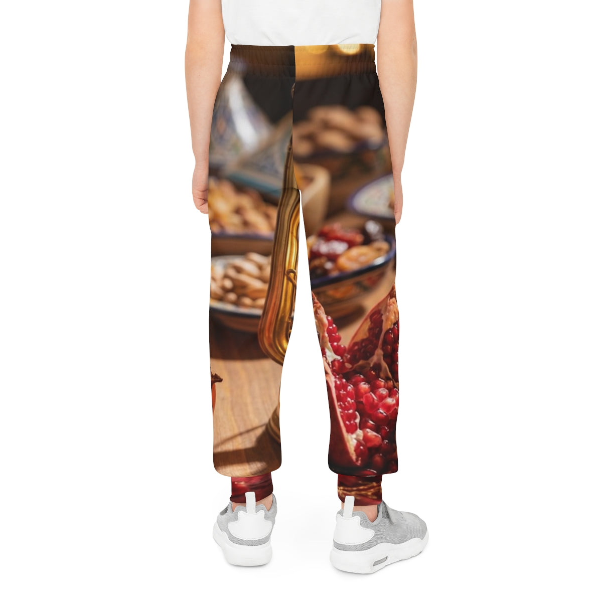 Youth Joggers - Cozy Pomegranate Feast Pattern | Echovira...