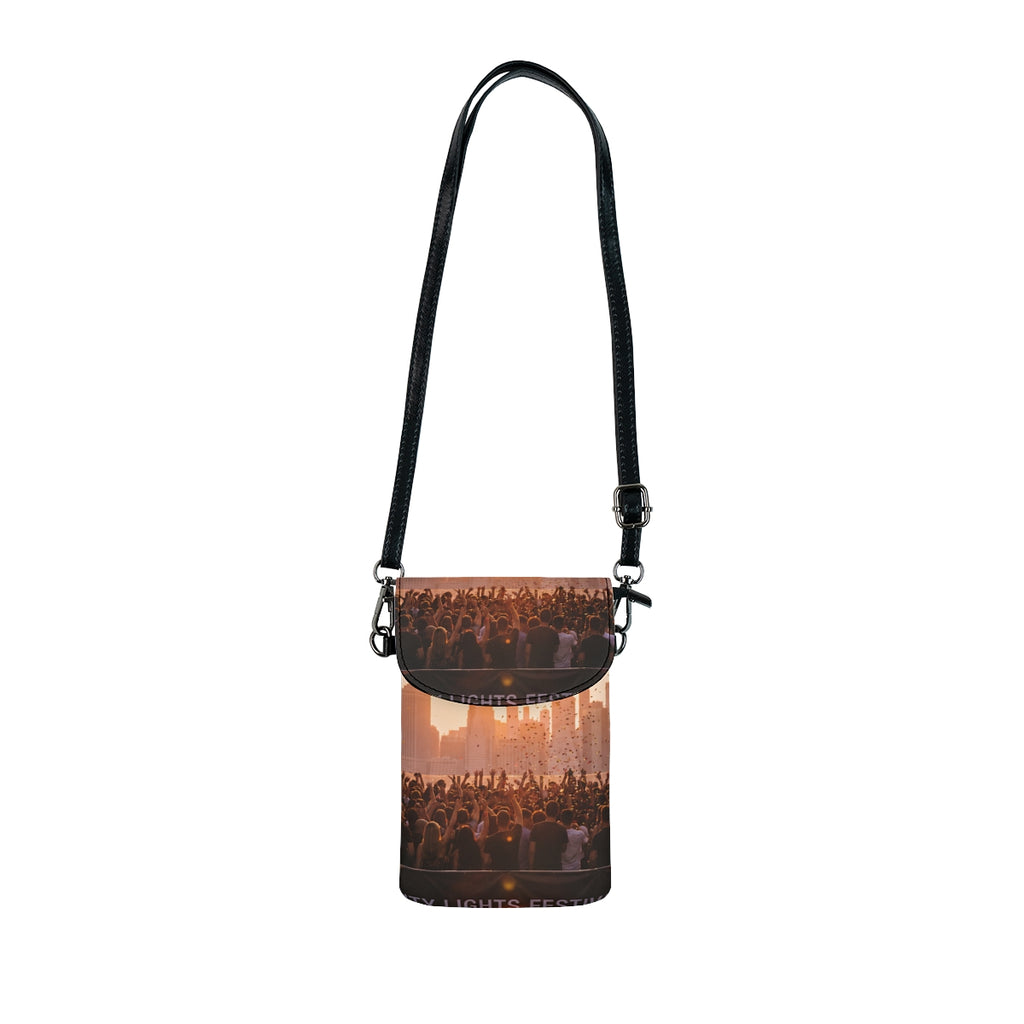 Small Cell Phone Wallet - City Lights | Echovira Gallery