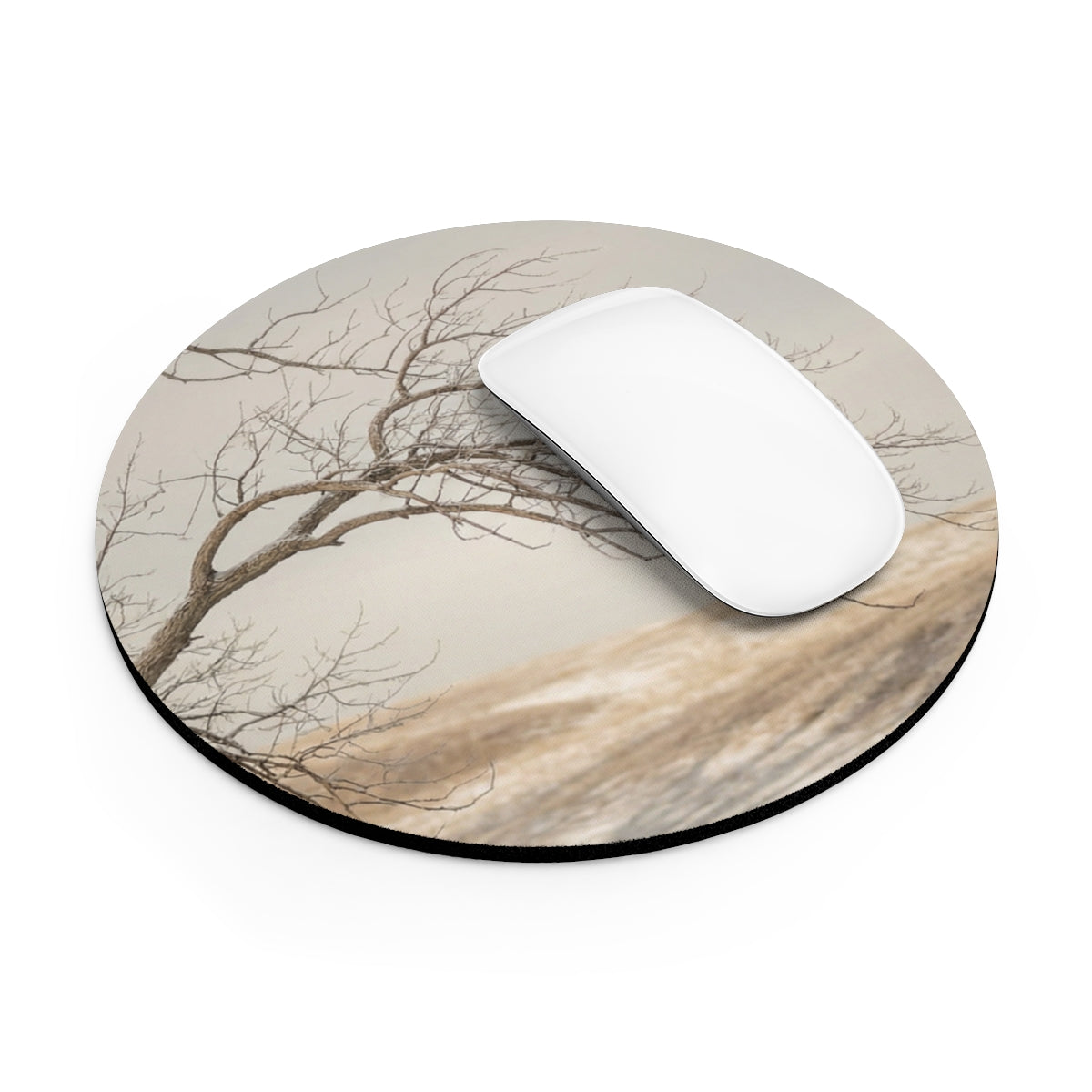 Mouse Pad - Winter Branch Solitude Landscape | Echovira...