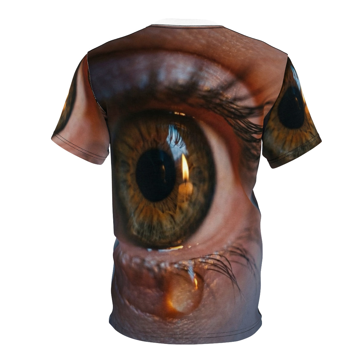 Men's Unisex Cut & Sew Tee - Amber Iris Reflection Fine Art...