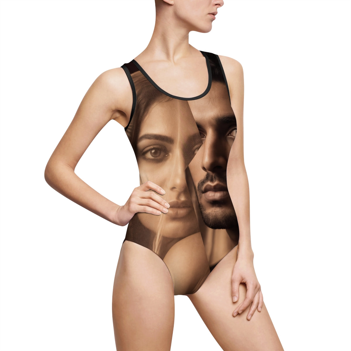 Women's Classic One-Piece Swimsuit - Veiled Reverie |...