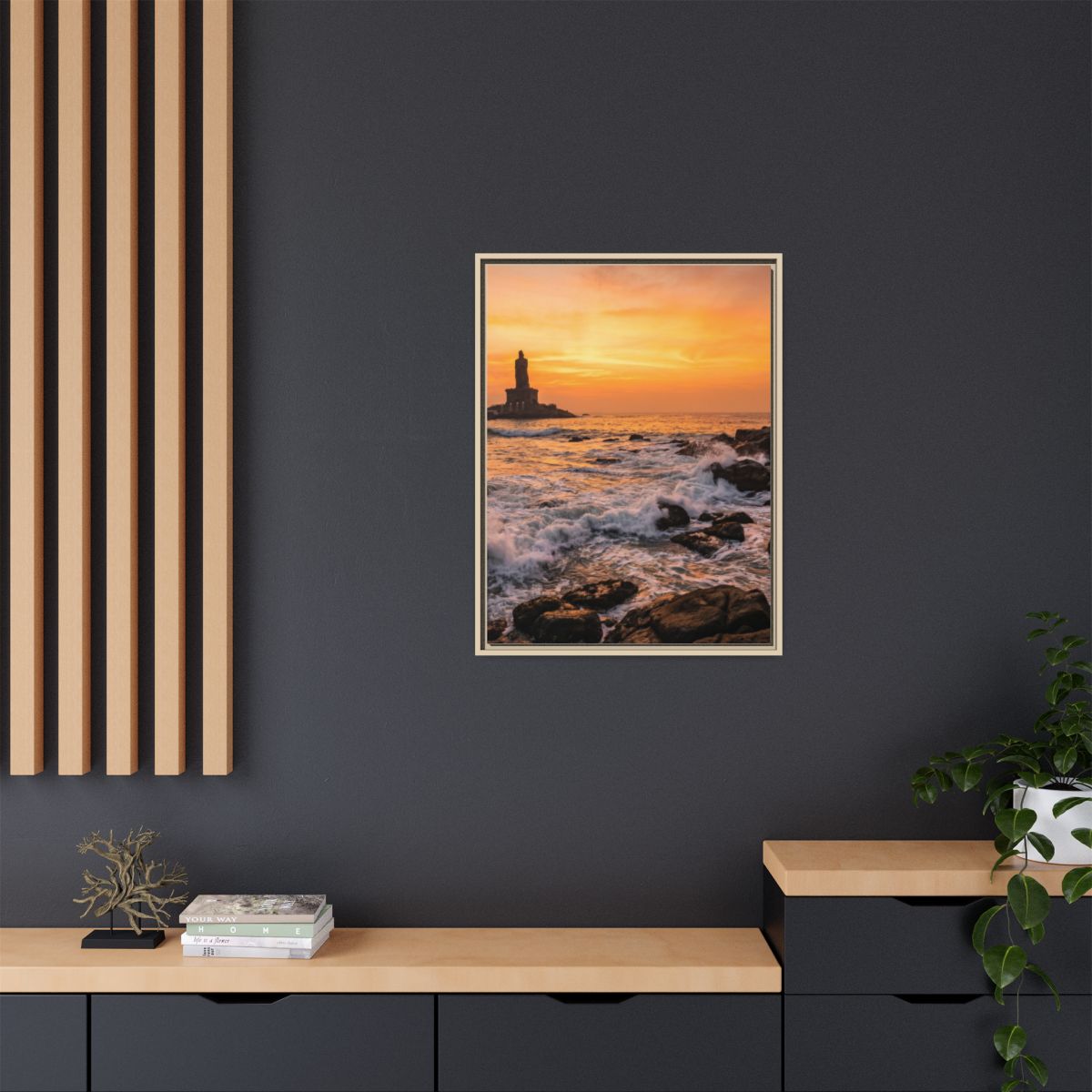 Framed Matte Canvas - Majestic Golden Coast