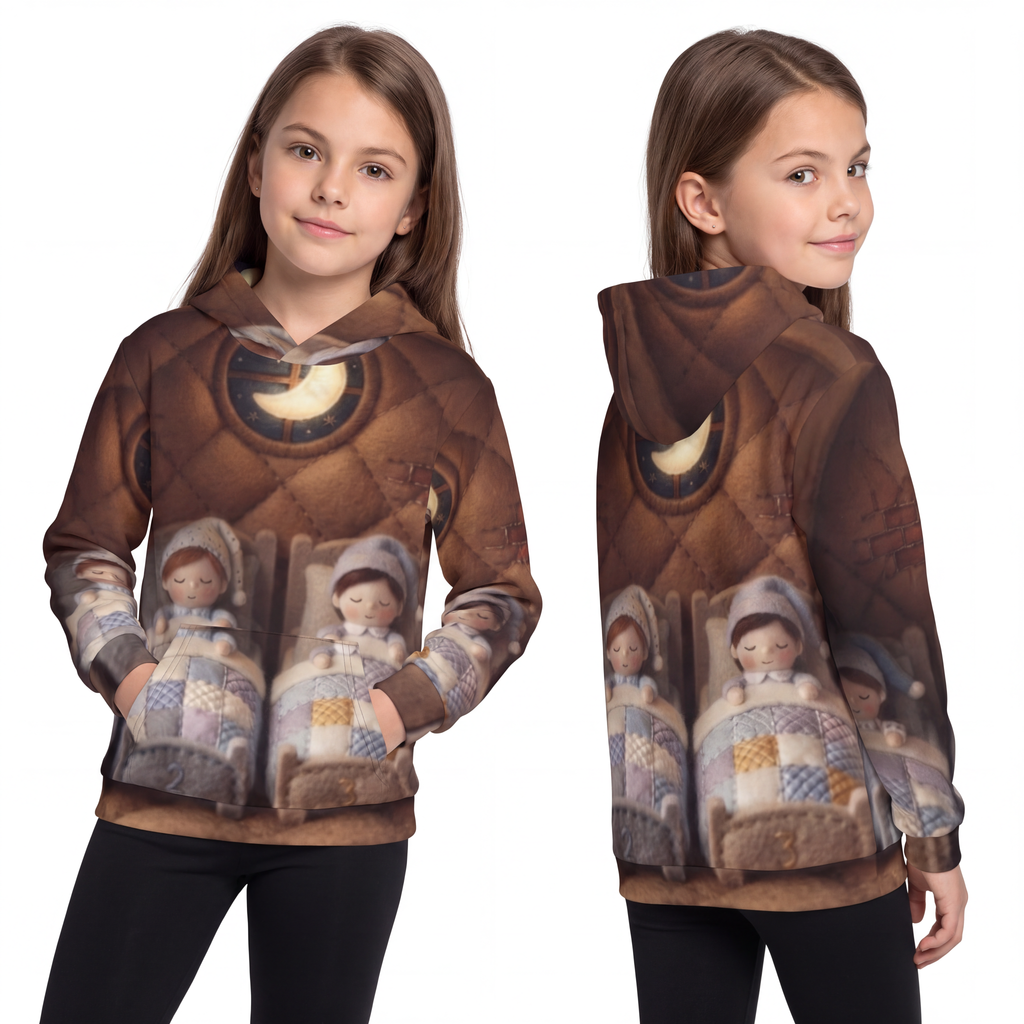Children's Hoodie - Bedtime Slumber Haven | Echovira Gallery