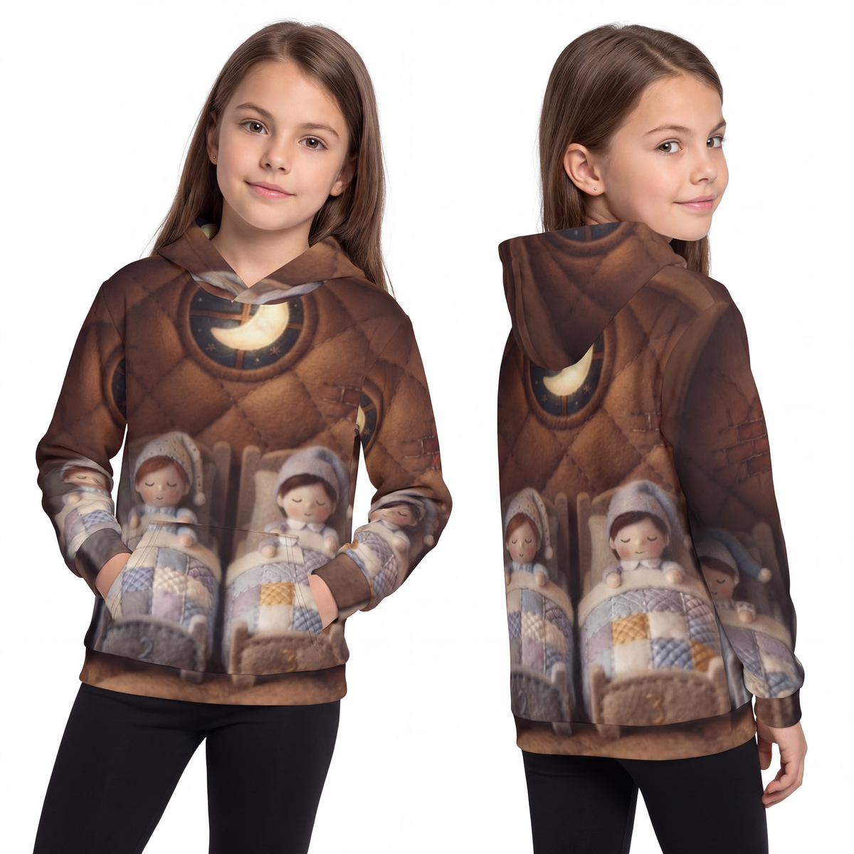 Children's Hoodie - Bedtime Slumber Haven | Echovira Gallery